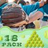 WinnerWhy 18 Pcs Sports Practice Softballs Leather Covered Training Ball Slow Pitch Softball Balls for Games, Practice and Training(12 Inch) view 4
