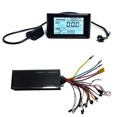 HALLOMOTOR Sine Wave Intelligent EBike Controller, 48V-72V, 2000W-4000W, 60A, 18 MOSFET (60A Controller + SW900 Display), 26