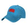 Flag of The Chechen-Ingush Assr (1957-1978) Baseball Cap for Men Women Vintage Trucker Hat Golf Hats Dad Hat Blue view 2