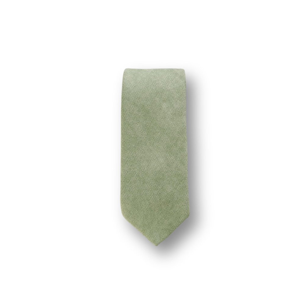 London Jae Apparel Neckties for Men - Floral & Plain Styles Neck Ties - Wedding Groomsmen Outfit Accessories for Adults (Plain, Dusty Sage)
