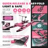 OTELETE Water Bikes 2.0 Inflatable Water Bikes for Lake Inflatable Floating Water Bicycle Enjoy Fun Water Sports(Pink Black+Mat) view 2