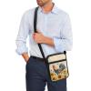TODIYADDU Sunflower Rooster Sling Bag for Women Crossbody Purse Trendy Messenger Bag with Front Pocket Lightweight Handbags for Friends Portable Chest Bag Small Shoulder Bag Nice Gifts-1 view 3