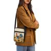 TODIYADDU Sunflower Rooster Sling Bag for Women Crossbody Purse Trendy Messenger Bag with Front Pocket Lightweight Handbags for Friends Portable Chest Bag Small Shoulder Bag Nice Gifts-1 view 4
