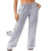 PINSPARK Loose Sweatpants Womens Fall Winter Athletic Pants Comfy Lounge High Waisted Sweat Pants Elastic Waist Sports Pants with Pockets Heather Light Grey Regular XL view 1
