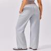 PINSPARK Loose Sweatpants Womens Fall Winter Athletic Pants Comfy Lounge High Waisted Sweat Pants Elastic Waist Sports Pants with Pockets Heather Light Grey Regular XL view 3