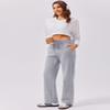 PINSPARK Loose Sweatpants Womens Fall Winter Athletic Pants Comfy Lounge High Waisted Sweat Pants Elastic Waist Sports Pants with Pockets Heather Light Grey Regular XL view 4