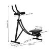 Ab Machine, Ab Workout Equipment for Home Gym, Foldable Core & Abdominal Exercise Machine with 3 Intensities Digital Display, Women Exercise Fitness Equipment, 330lbs Weight Capacity view 4