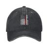 Crane Operator Flag Baseball Cap for Men Women Vintage Trucker Hat Golf Hats Dad Hat Black view 1
