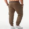 JMIERR Mens Fleece Sweatpants with Drawstring and Zip Pockets Tapered Track Gym Running Joggers Sweat Pants Athletic Trousers, XL, Desert Palm view 2