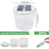 Hperu 2PCS Inflatable Solar Lantern, Waterproof Outdoor Camping Light with White LEDs, Portable Foldable Solar Lamp with Handle for Camping, Hiking, Travel, Backpacking, Emergency view 2