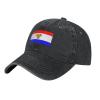 Flag of Sussex County, Delaware Baseball Cap for Men Women Vintage Trucker Hat Golf Hats Dad Hat Black view 2