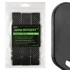 AMA SPORT Pickleball Paddle Edge Guard Tape 3 Pack - 3K Texture Protection Tapes 20mm Width - Paddle Cover Perfectly Fits Curved Edge Without Wrinkling (Black) view 1