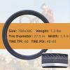 700x35c/700x38c Bike Tire and Inner Tube Set with 2 Levers,60 TPI Puncture Proof Bicycle Replacement Accessories,Compatible with Road Mountain Hybrid Trike,48mm Valve view 3