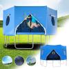 Busaiu Trampoline Canopy, Trampoline Sunshade Tent, for Round Trampolines Weatherproof Combo Bounce Trampoline Trampoline Accessories(10FT), Blue view 3