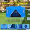 Busaiu Trampoline Canopy, Trampoline Sunshade Tent, for Round Trampolines Weatherproof Combo Bounce Trampoline Trampoline Accessories(10FT), Blue view 4