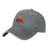 14th Us Armored Division Ssi Baseball Cap for Men Women Vintage Trucker Hat Golf Hats Dad Hat Gray view 2