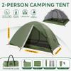 2-Person Backpacking Tent for Camping - Ultralight & Waterproof Outdoor Camping Tent 2 Person, Easy Set Up Compact Two Person Tent, Lightweight Two Man Tents for Hiking by Underwood Aggregator view 2