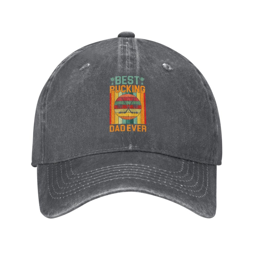 Best Pucking Dad Ever Baseball Cap for Men Women Vintage Trucker Hat Golf Hats Dad Hat Deep Heather