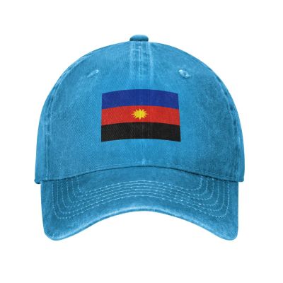 Flag of The Toubou Front for The Salvation of Libya Baseball Cap for Men Women Vintage Trucker Hat Golf Hats Dad Hat Blue