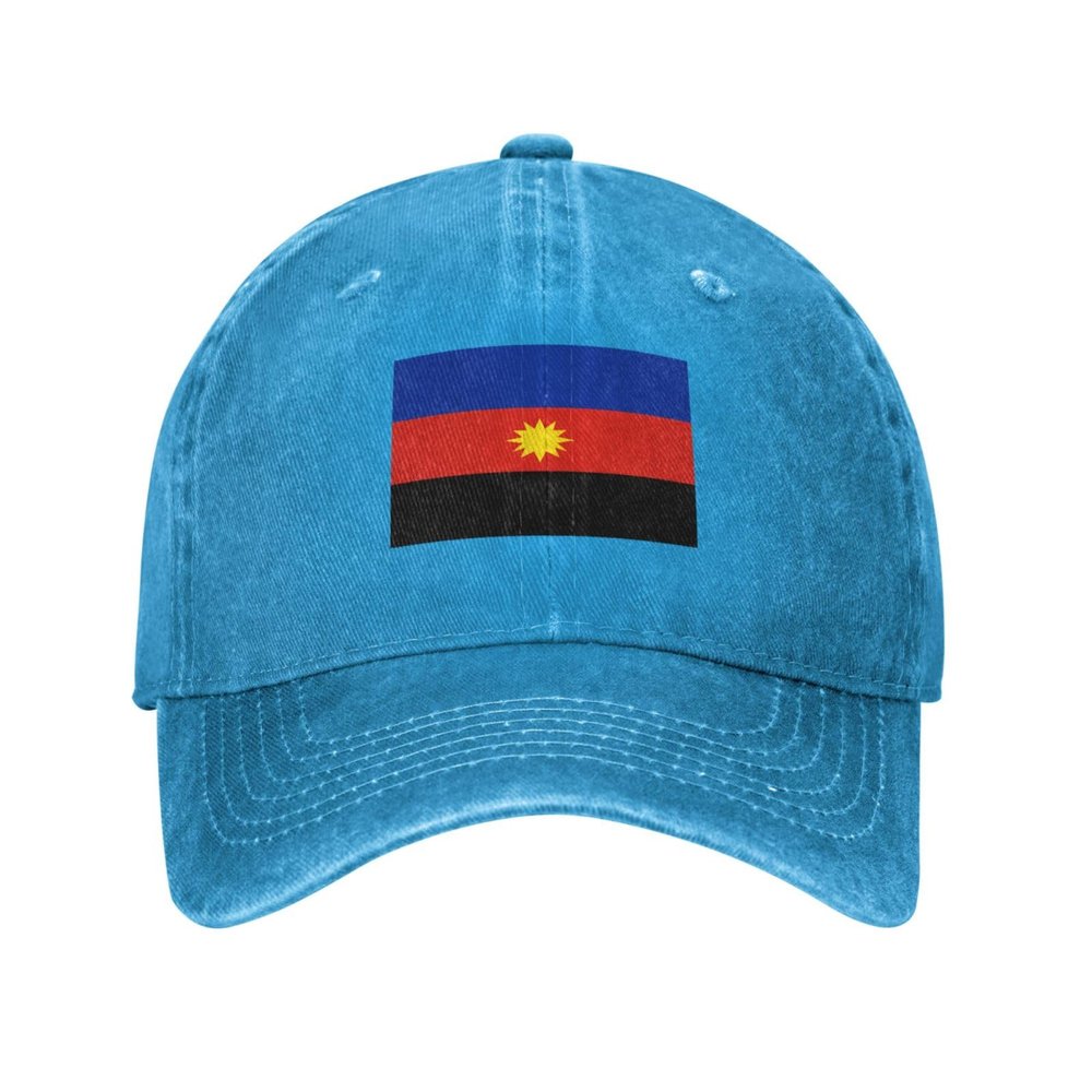 Flag of The Toubou Front for The Salvation of Libya Baseball Cap for Men Women Vintage Trucker Hat Golf Hats Dad Hat Blue