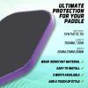 AMA SPORT Pickleball Paddle Edge Guard Tape 3 Pack Edge Protection Tapes 23mm Width Paddle Edge Cover Perfectly Fits Curved Edge Without Wrinkling (Purple) view 4