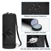sportsnew Large Yoga Mat Bag with Bottom Wet Pocket and Pocket for 40oz Water Bottle with Handle, Exercise Yoga Mat Carrier Multi-Functional Storage Bag, Plus Size Black view 2