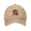 Bus Under The Palm Tree Baseball Cap for Men Women Vintage Trucker Hat Golf Hats Dad Hat Natural view 1