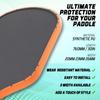 AMA SPORT Pickleball Paddle Edge Guard Tape 3 Pack Protection Tapes 23mm Width Paddle Edge Cover Perfectly Fits Curved Without Wrinkling (Orange) view 4