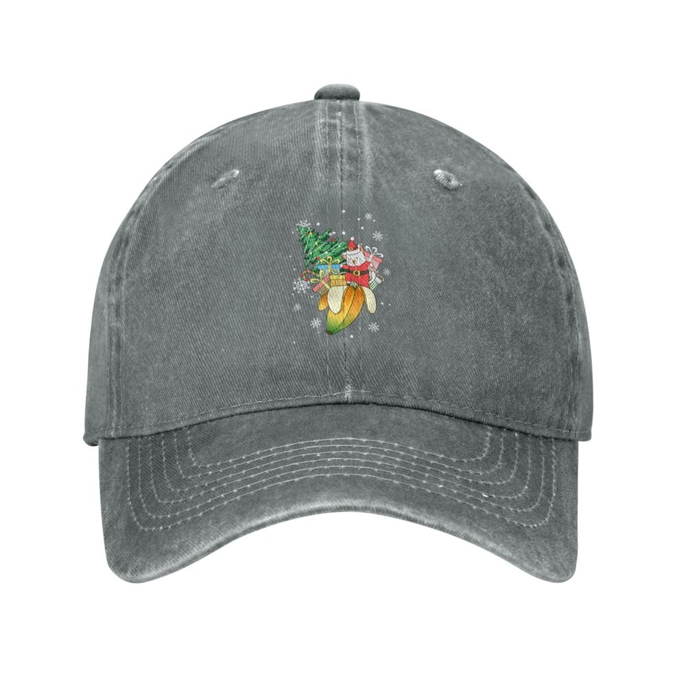 Cute Cat Coming Out of A Banana Peel Baseball Cap for Men Women Vintage Trucker Hat Golf Hats Dad Hat Gray