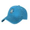 Brooklyn New York Vintage Stamp Print Baseball Cap for Men Women Vintage Trucker Hat Golf Hats Dad Hat Blue view 2