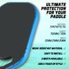 AMA SPORT Pickleball Paddle Edge Guard Tape 3 Pack Edge Protection Tapes 26mm Width Paddle Edge Cover Perfectly Fits Curved Edge Without Wrinkling (Blue) view 4