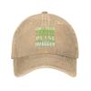 Gan T Touch This Plant Manager Baseball Cap for Men Women Vintage Trucker Hat Golf Hats Dad Hat Natural view 1