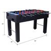 54-Inch Hurricane Foosball Table, for Family Game Rooms with, Light Cherry Finish, Analog Scoring and Free Accessories (Black) view 4