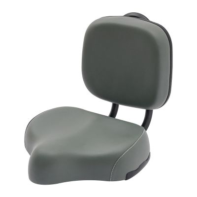 CNCEST Tricycle Seat with Backrest, Extra Wide Tricycle Saddle Seat with Back Support, Comfortable Exercise Tricycle Seat Cushion for Electric Cars, Tricycles, Road Bikes (Gray)
