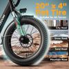 1500W Peak Electric Bike for Adults, 70Miles & 30MPH Electric Bicycle, 20''4.0" Fat Tires for Urban Commuters,7 Speed Mountain Ebike Color Rose Pink e Bike Electric Women view 4