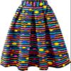 SHENBOLEN Women African Traditional Costume Ankara Print Skirt Dashiki Long Skirts(Small,L) view 1