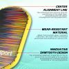 AMA SPORT Pickleball Paddle Edge Guard Tape 3 Pack - 20mm Width Protection Cover Perfectly Fits Curved Edge Without Wrinkling (Yellow) view 3