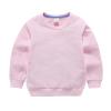 KAGAYD Toddler Girl Boys Crewneck Sweatshirt Solid Color Long Sleeve Pullover Tops Little Kid Fall (Pink, 7-8 Years) view 3