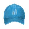 BLUE Lives Matter USA Flag Baseball Cap for Men Women Vintage Trucker Hat Golf Hats Dad Hat view 1