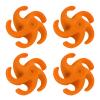 4PCS Bow String Stabilizer Rubber Archery Bowstring Silencer for Compound Bow Bowstring Shock Dampener (Orange)