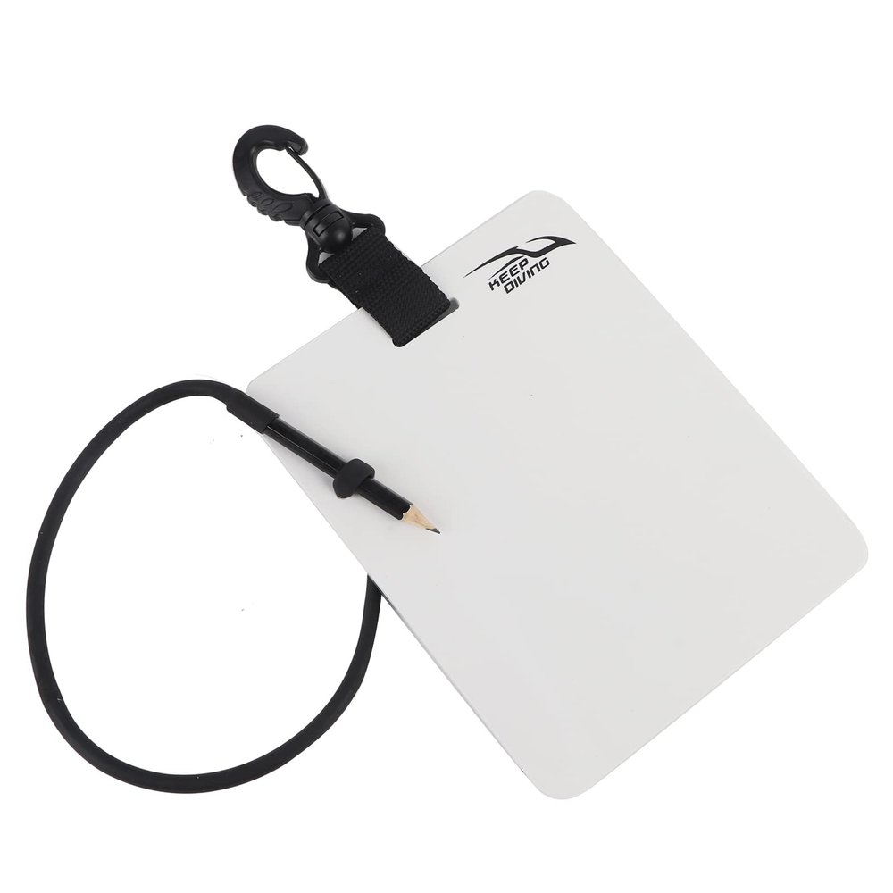 QANYEGN derwater Wriing Slate, Diving Dive Writing Slate with Pencil, Plastic Handwriting Plate Notebook Gear Board for Snorkeling Divers