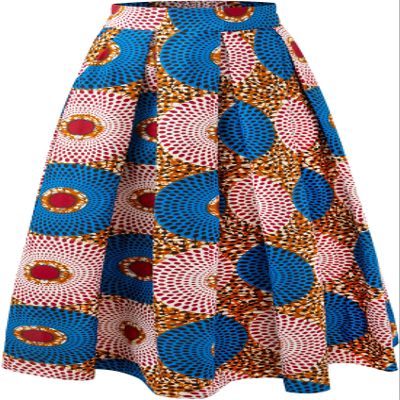 SHENBOLEN Women African Traditional Costume Ankara Print Skirt Dashiki Long Skirts(Medium,M)