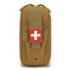 LYCZMY Tactical EMT Pouch Everyday Carry First Aid Pouch with Molle System Medical Pouch First Aid Pouch Survival Bag Include Cross Patch (Mud Color) view 1