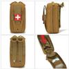 LYCZMY Tactical EMT Pouch Everyday Carry First Aid Pouch with Molle System Medical Pouch First Aid Pouch Survival Bag Include Cross Patch (Mud Color) view 2