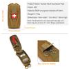 LYCZMY Tactical EMT Pouch Everyday Carry First Aid Pouch with Molle System Medical Pouch First Aid Pouch Survival Bag Include Cross Patch (Mud Color) view 3