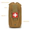 LYCZMY Tactical EMT Pouch Everyday Carry First Aid Pouch with Molle System Medical Pouch First Aid Pouch Survival Bag Include Cross Patch (Mud Color) view 4