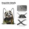 BTCOWZRV Drawstring Backpack Panda Climb Drawstring Bags Gym Bags for Men Women Draw String Bags Yoga Cinch Bag view 3