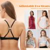 Bra Strap Holders for Slipping, Non-Slip Bra Strap Clips Racerback Converters, Women's Elastic Conceal Straps Bra Holders for Straps Bra Racer Back Bra Strap Holders for Slipping Shoulder(Skin Color) view 3