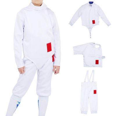 DJJYCTNM 350N Fencing Sport Uniform Suit - Unisex Pants Jacket Vest Set for Foil Epee Saber - Right Hand(56#)