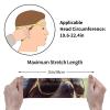 Dwrepo Sports Headbands for Men Women Sports Sweatband Sloth with sunglasses Hairband Moisture Wicking Head Bands, Black view 4